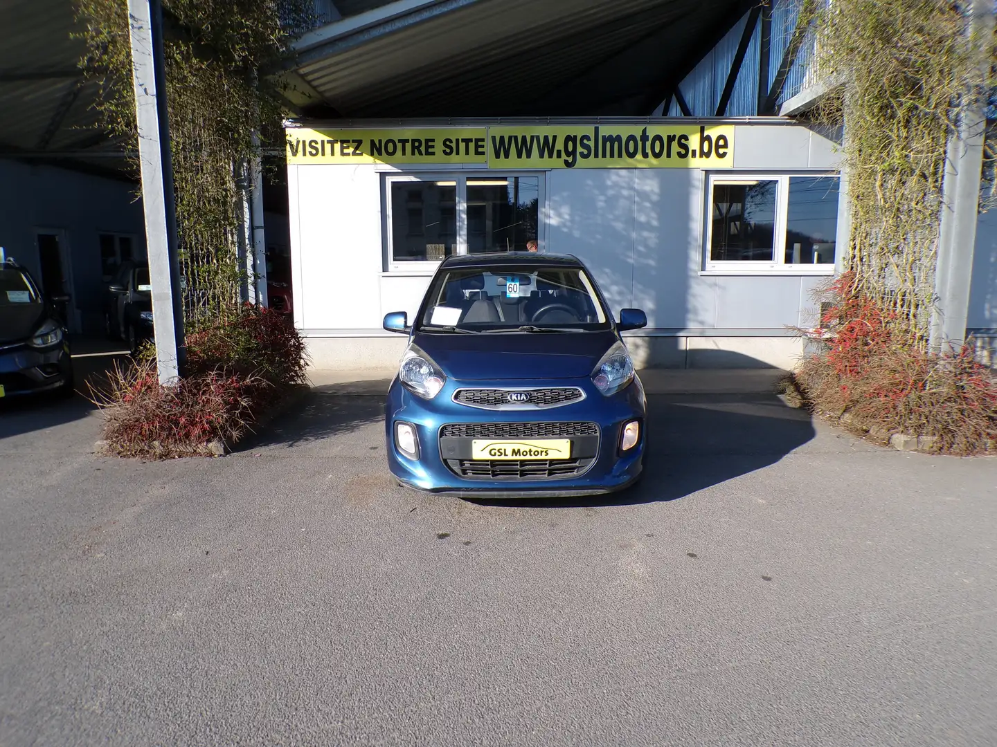 Kia Picanto 1.0i 66cv 5 portes bleu 01/16 Airco Radio CD USB Bleu - 2