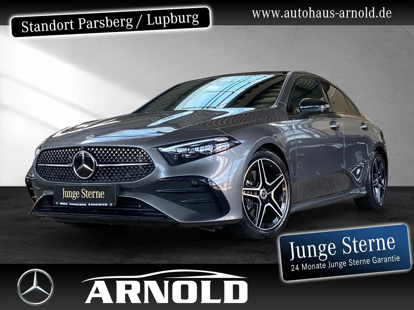 Mercedes-Benz A 220 A 220 4M Limousine AMG L Pano HUD Distr 360 AHK Grau - 1