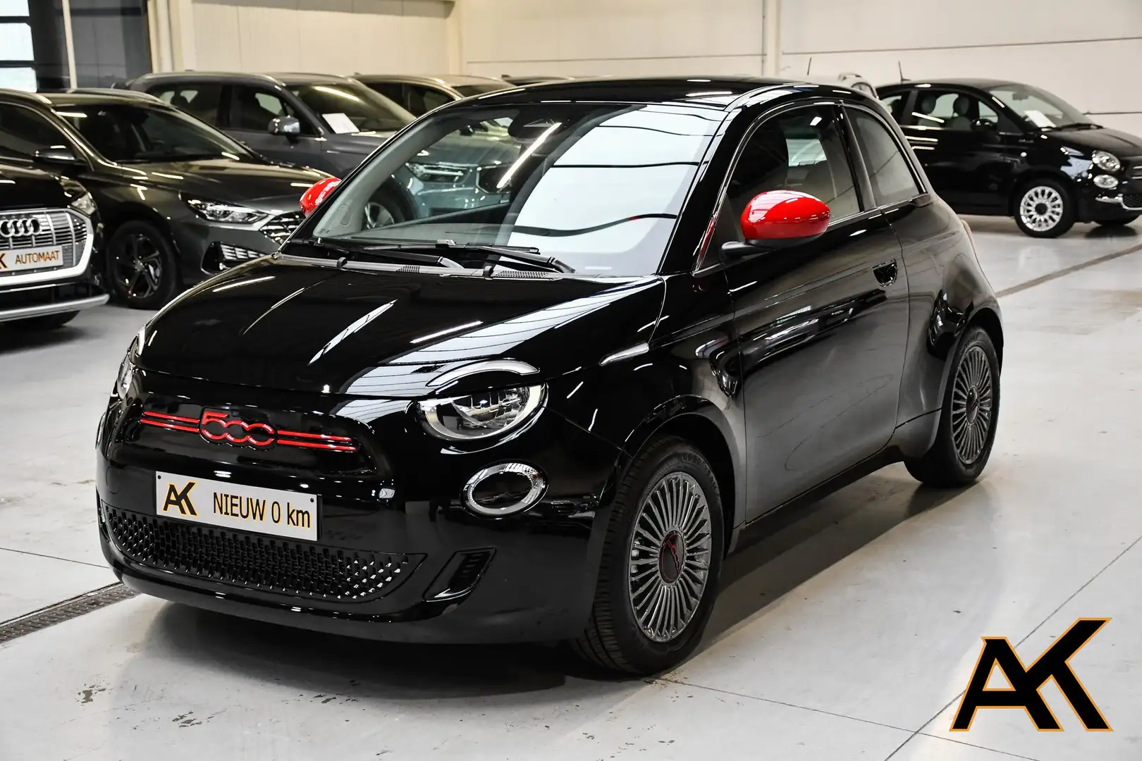 Fiat 500e 24 kWh Red Elektrisch - NAVI / SMARTLINK / PDC Noir - 1