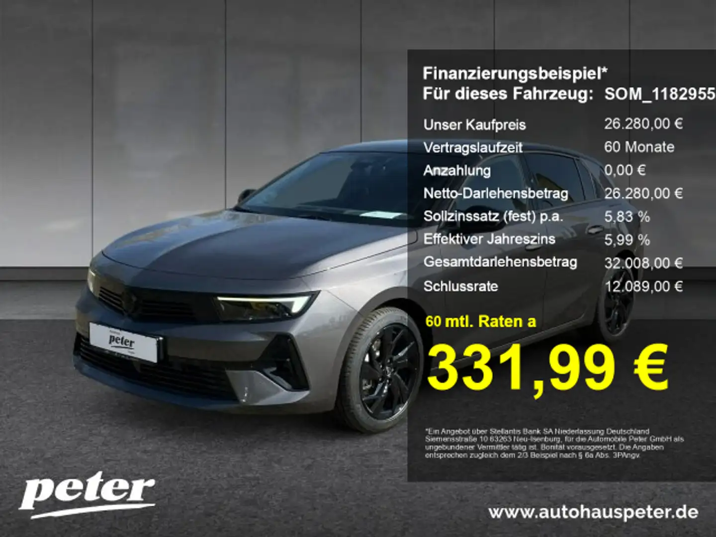 Opel Astra Astra GS 1.2 (AT8) LH SH EPH Verfügbar ab 30.10.20 Grau - 1