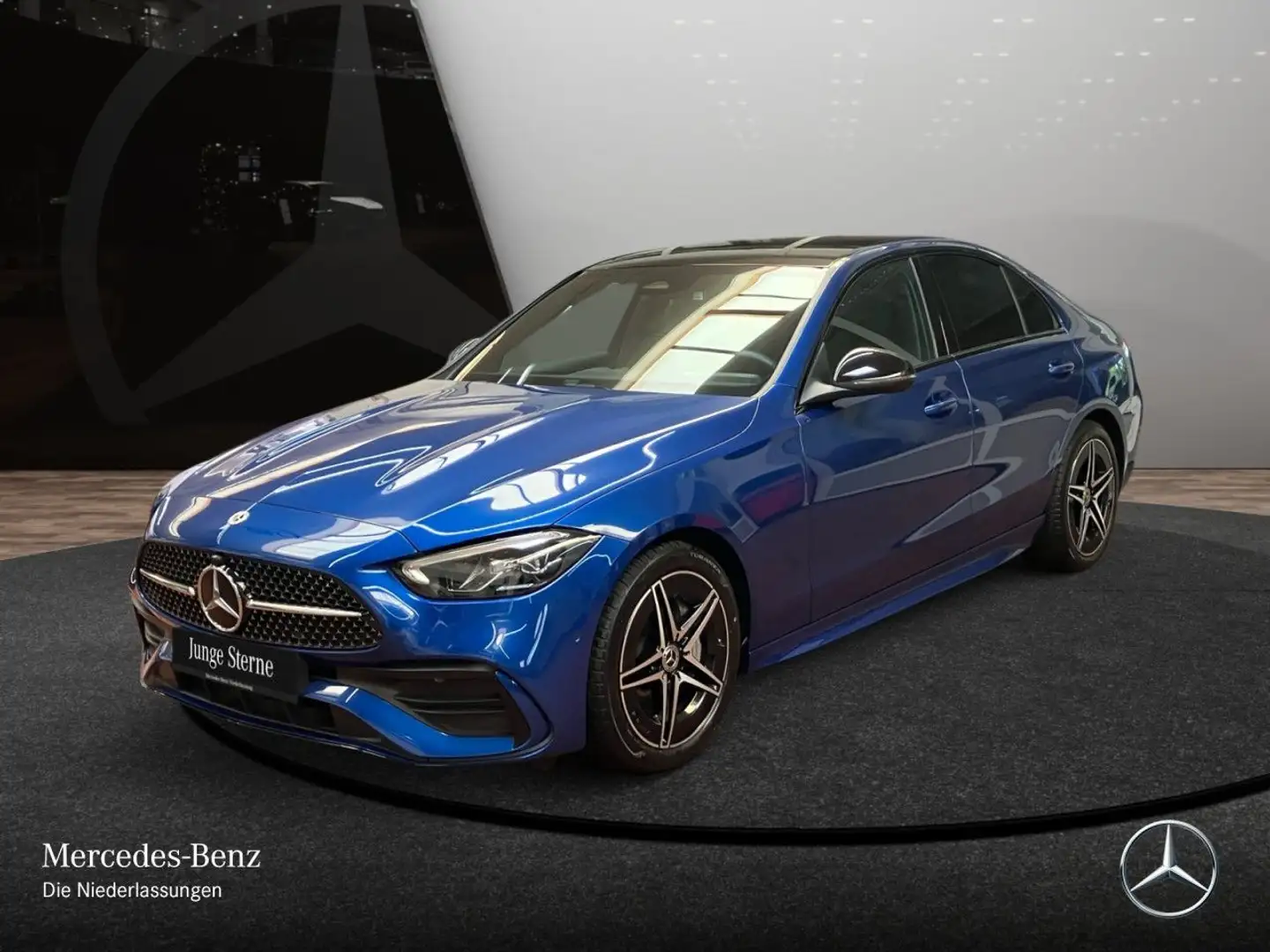 Mercedes-Benz C 180 AMG+NIGHT+PANO+LED+KAMERA+KEYLESS+9G Blau - 2