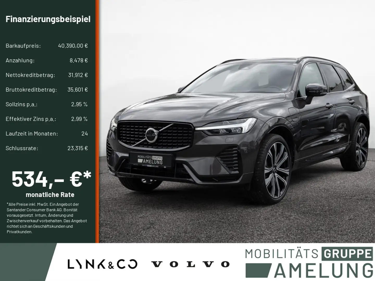 Volvo XC60 T6 AWD Recharge Plus Dark aus Erstbesitz Gris - 1