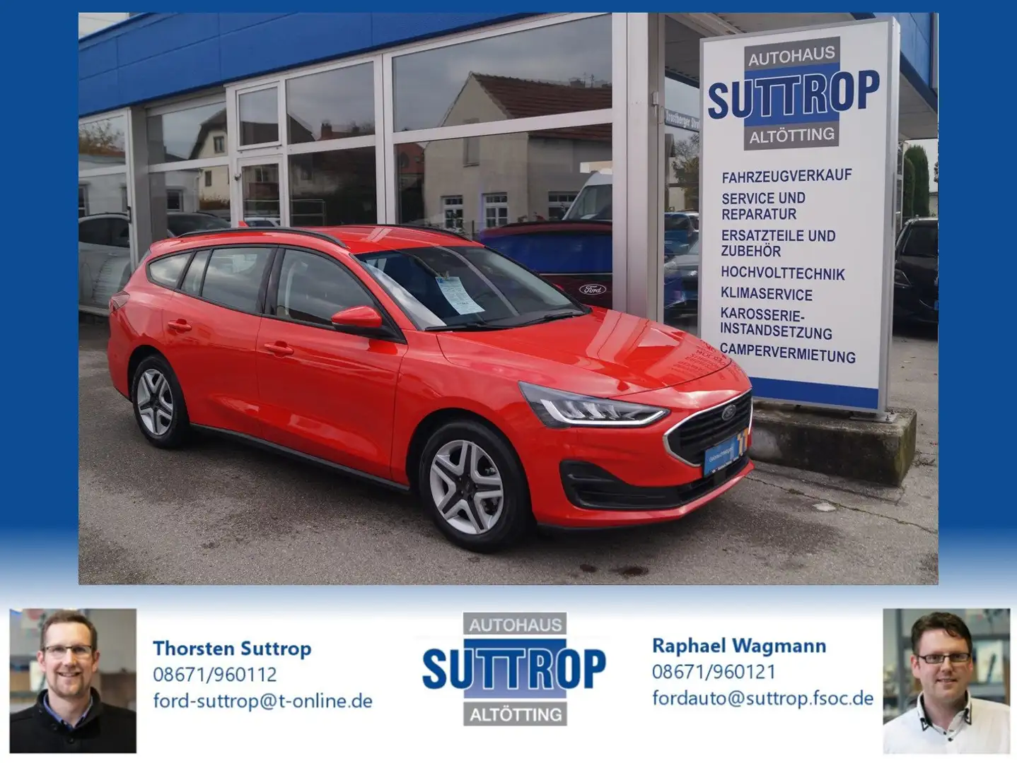 Ford Focus Cool & Connect Turnier Rot - 1