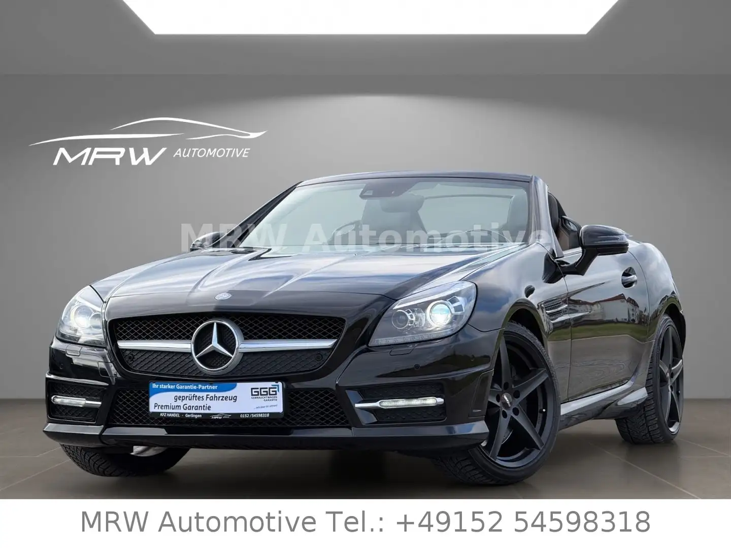Mercedes-Benz SLK 200 AMG BI XENON LEDER AIRSCARF NAVI 1. HAND Schwarz - 1