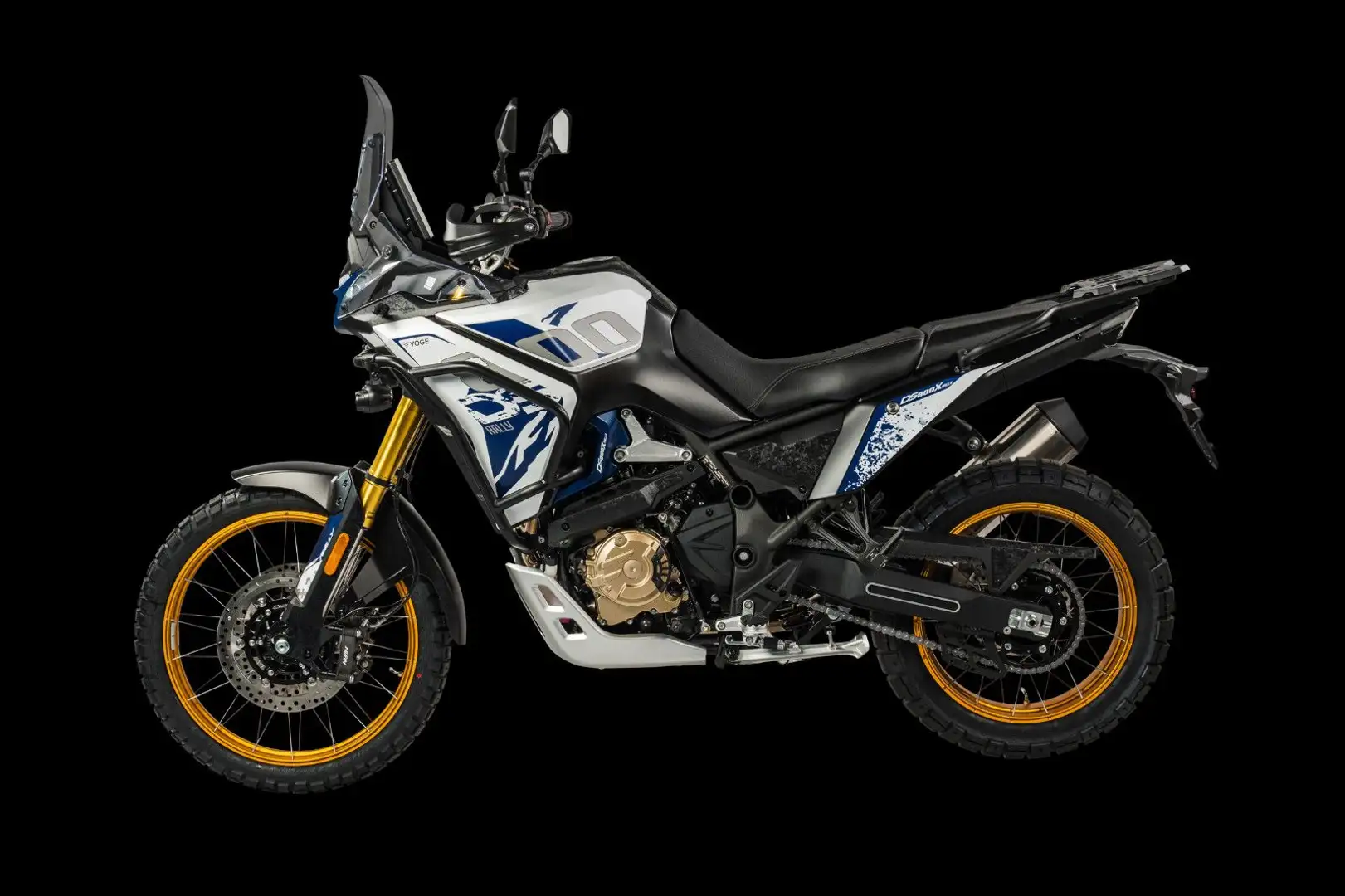 Voge DS800X Rally vor Ort Black E5+ Blau - 2