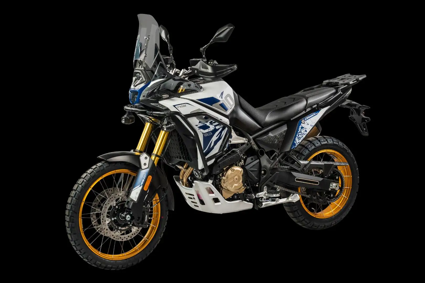 Voge DS800X Rally vor Ort Black E5+ Blau - 1
