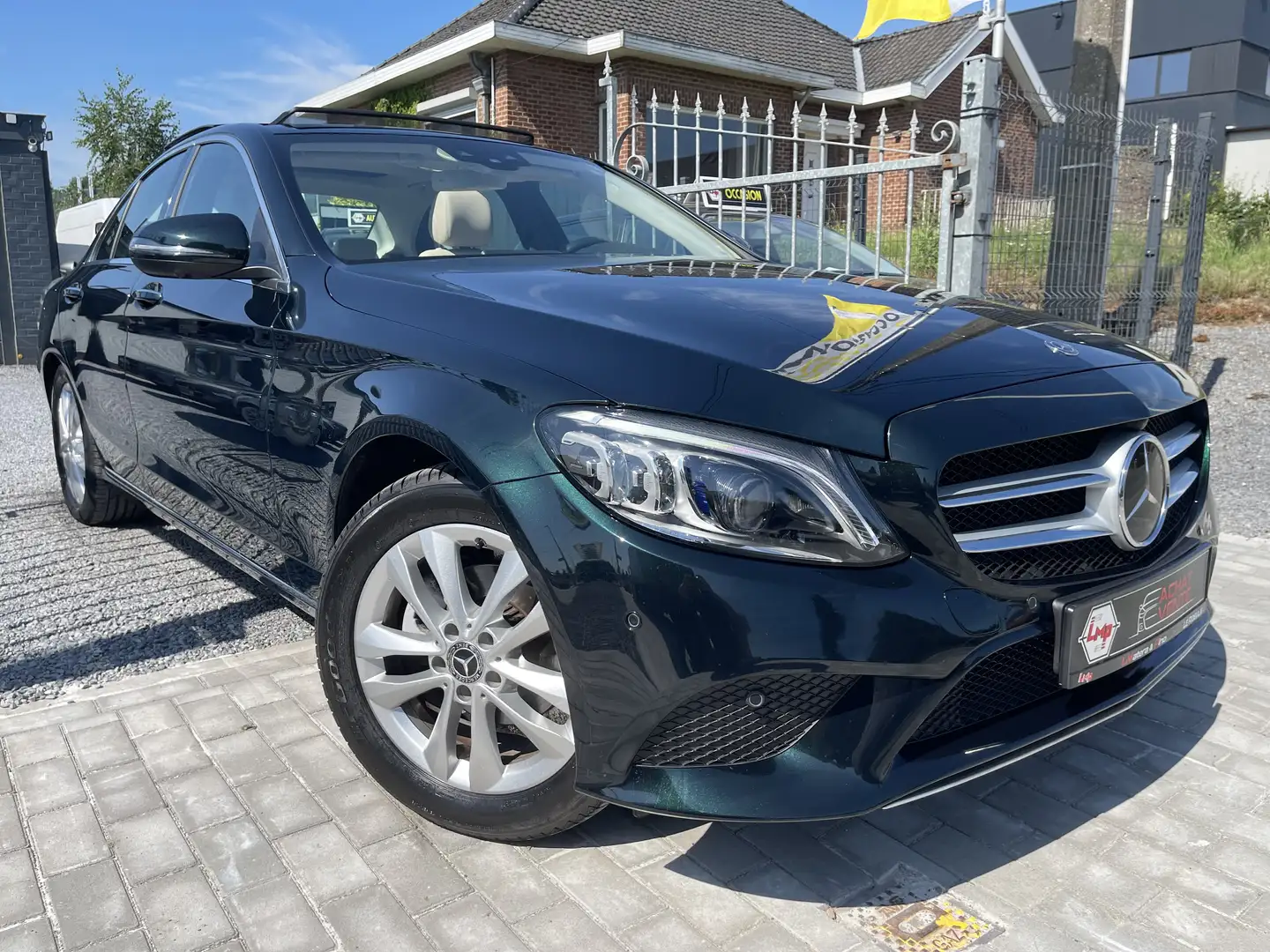 Mercedes-Benz C 180 Cuir-Toit Pano-Automat🔝38.100 km🔝 Grün - 2