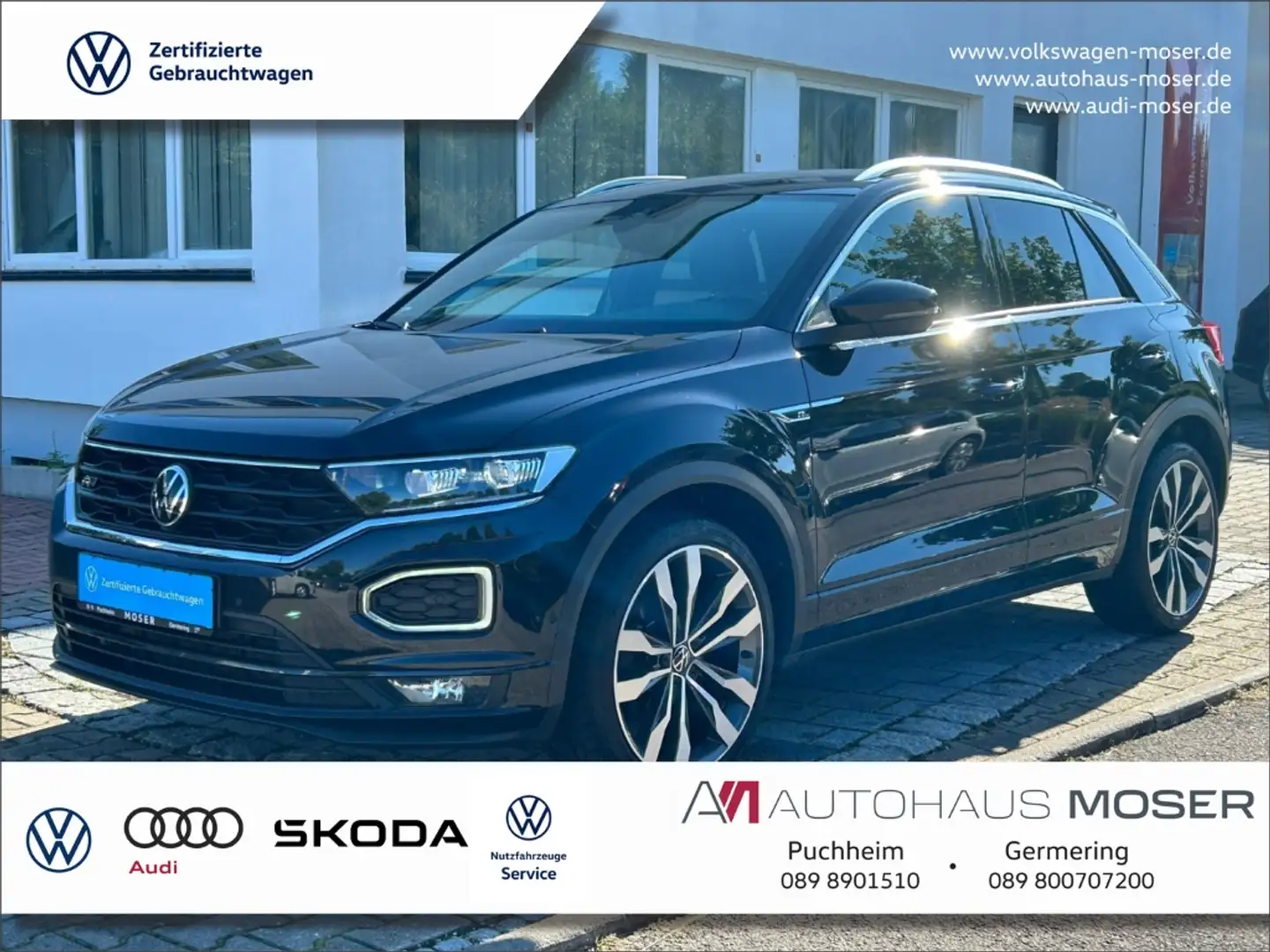 Volkswagen T-Roc R-Line 2.0TSI 4M DSG Navi*Assistenz+*19*1HD!!! Noir - 1