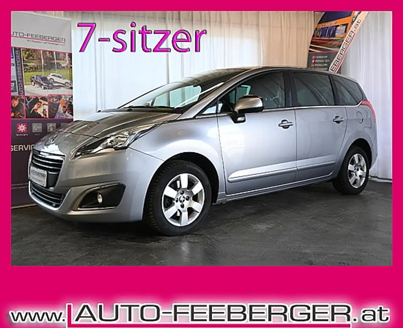 Peugeot 5008 1,6 BlueHDi 120 EAT6 S&S Active Silber - 1