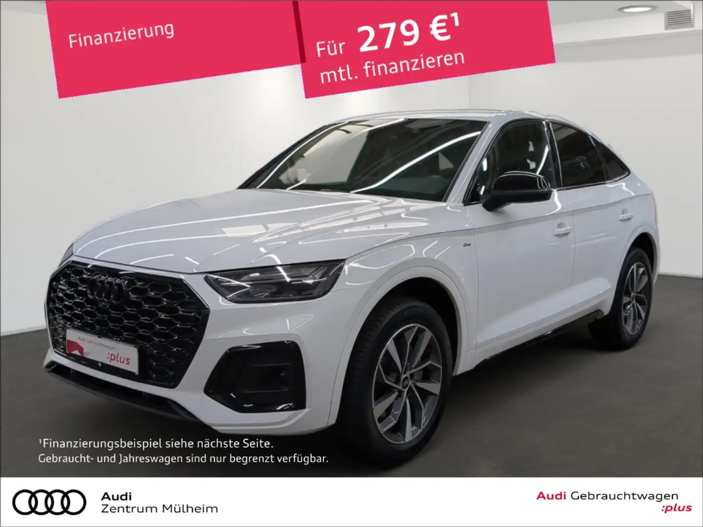 Audi Q5 Sportback 40 TDI quattro S-Line Navi virtual AHK R Blanc - 1