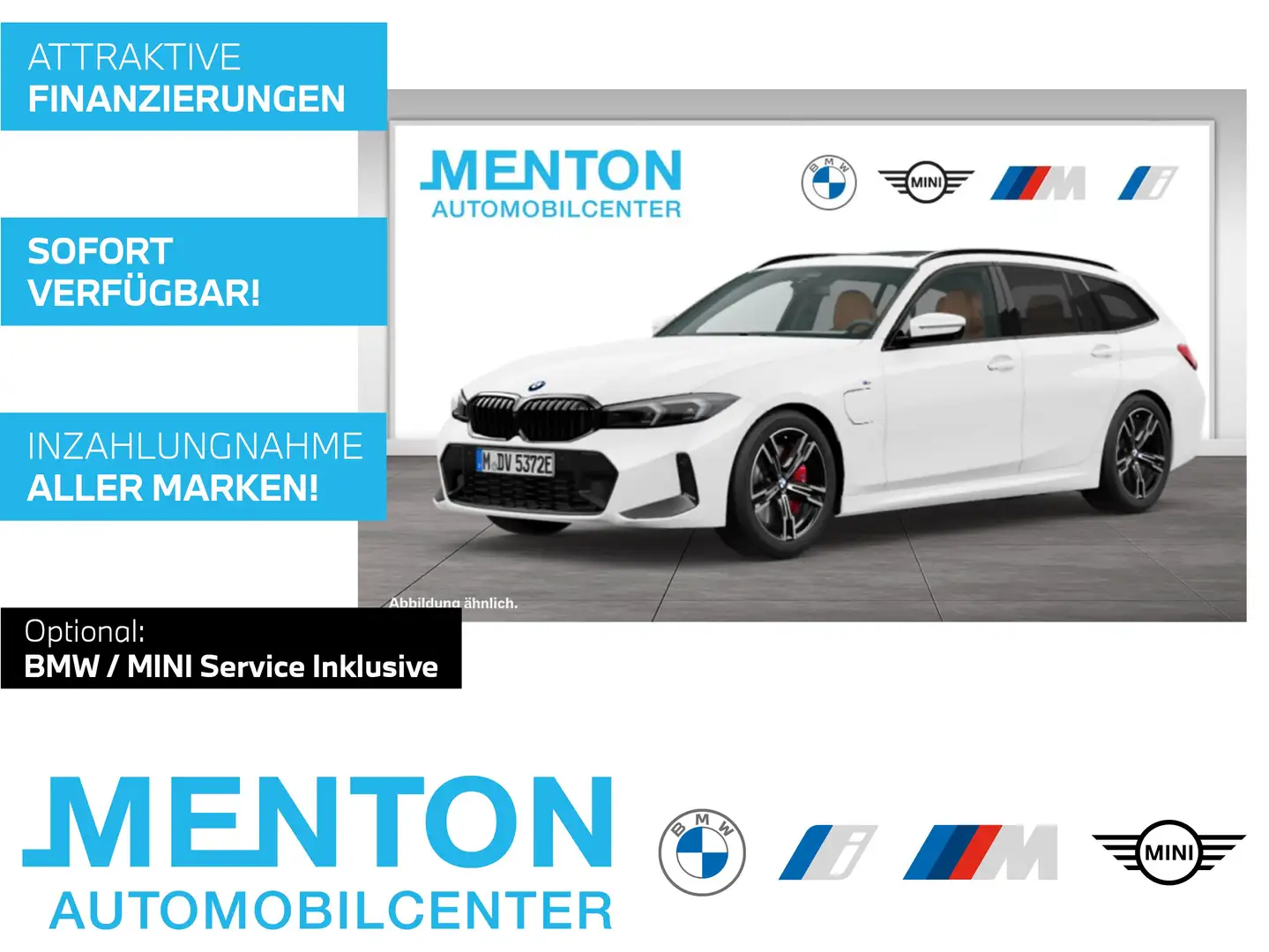 BMW 330 e xDrive M Sportpaket Head-Up HK HiFi DAB Weiß - 1
