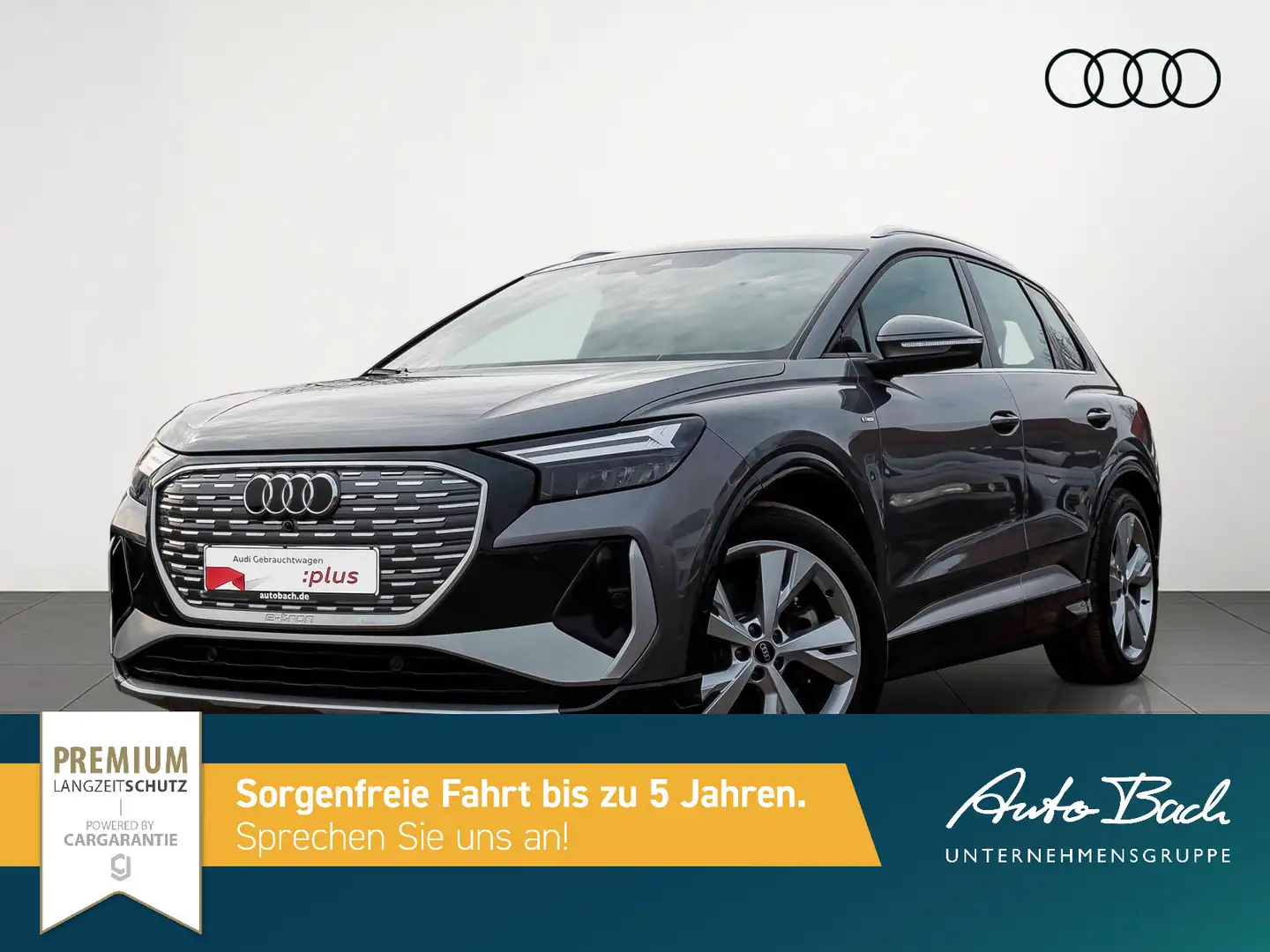 Audi Q4 e-tron S line 40 Navi LED Standklima ACC AHK Grau - 2
