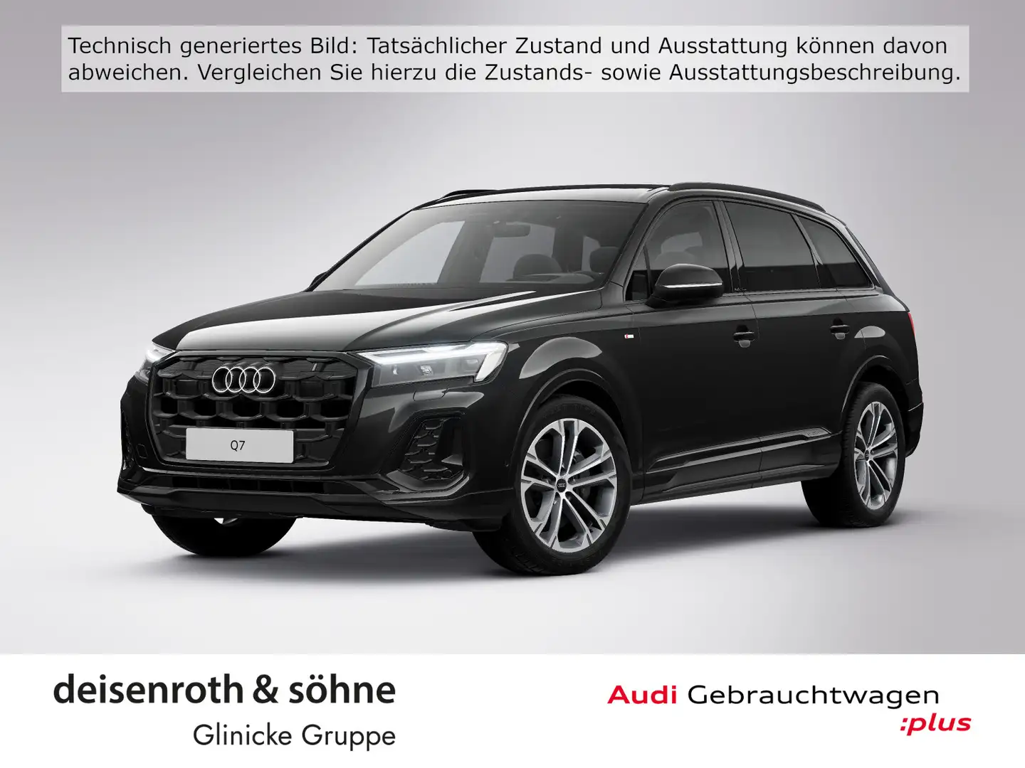 Audi Q7 S line 45 TDI AHK/Matrix/Pano/Luft/ACC/PBox Schwarz - 1