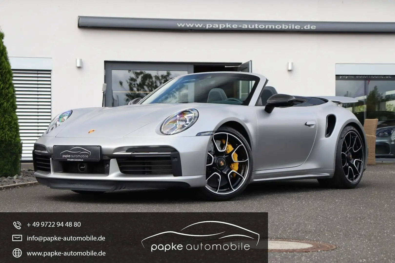 Porsche 992 Turbo S Cabrio +LIFT+NACHTSICHT+SITZBELÜFTUNG+ Silber - 1