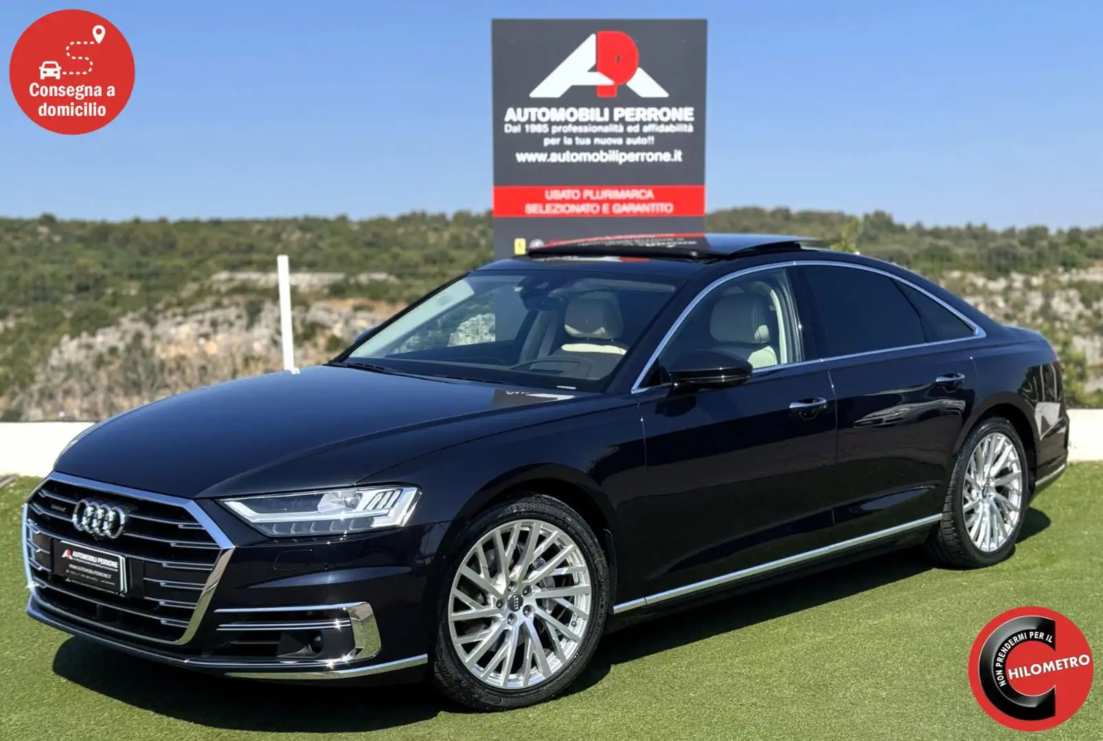 Audi A8 50 TDI 286cv MHEV Quattro (Tetto/Pelle/Sosp./Led) Bleu - 1
