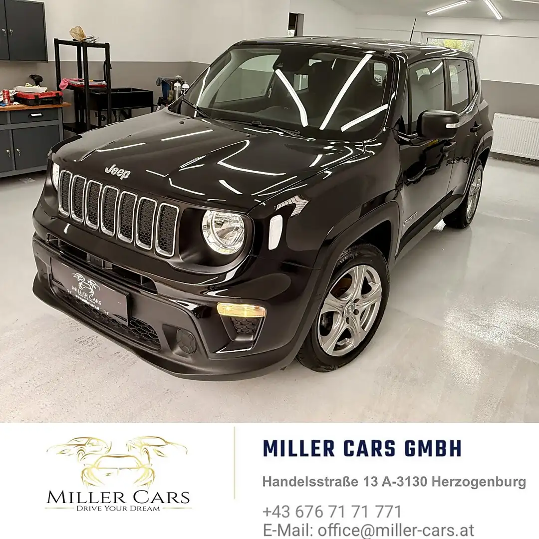 Jeep Renegade 1,0 MultiAir T3 FWD 6MT 120 Sport Schwarz - 2