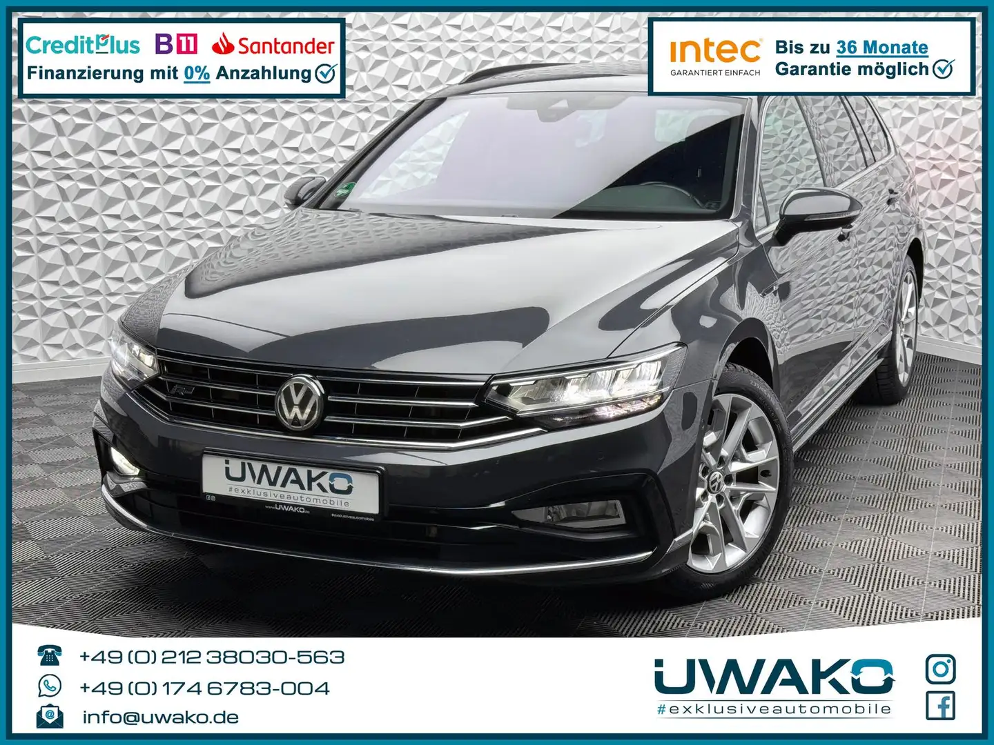 Volkswagen Passat Variant PASSAT 2.0 TDI R-LINE/4MOTION/AHK/PANO/360°/ACC Gris - 1