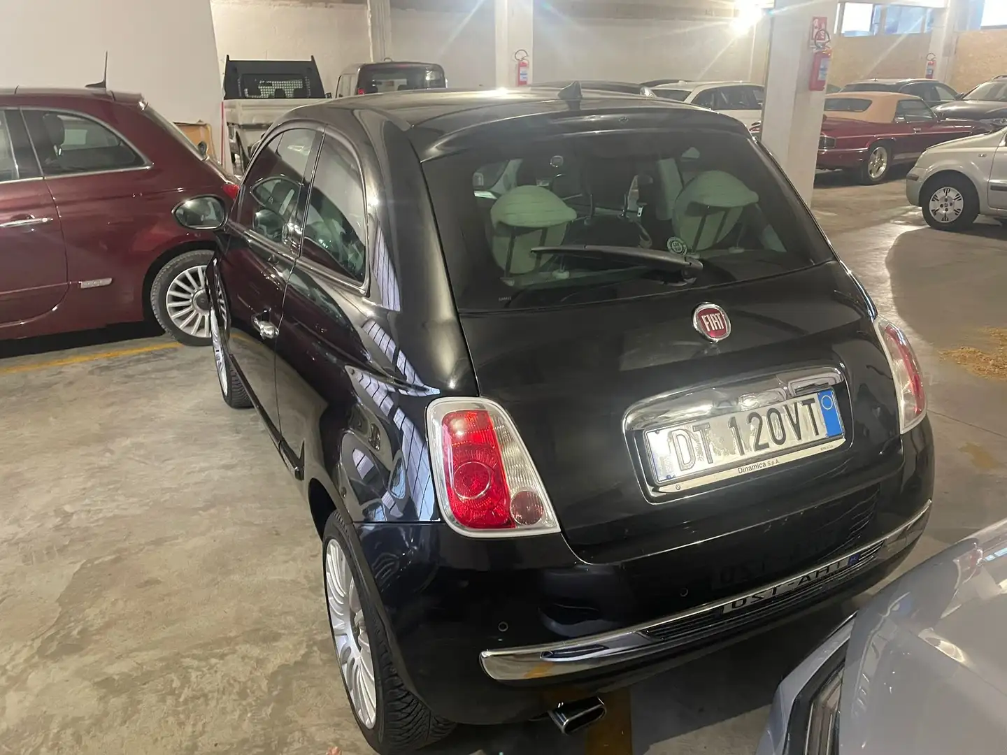 Fiat 500 500 1.4 16v Lounge 100cv Automatica adatto neopat Negro - 2