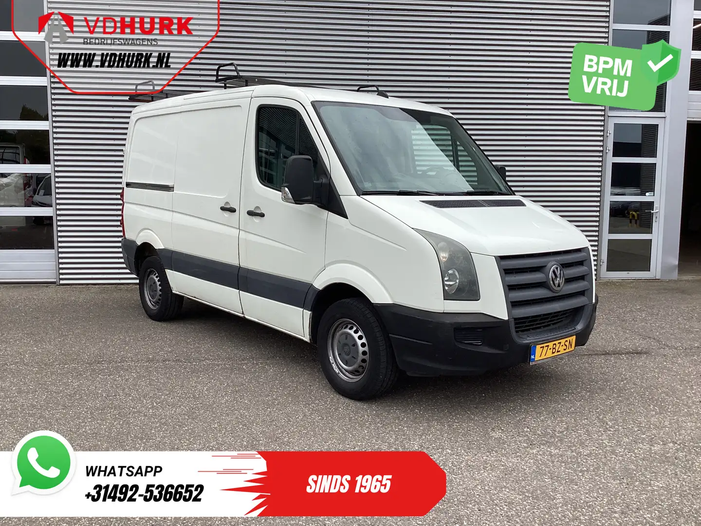 Volkswagen Crafter 35 2.5 TDI EXPORT ONLY Riem V.V/ APK 5-2026/ Imper Wit - 1