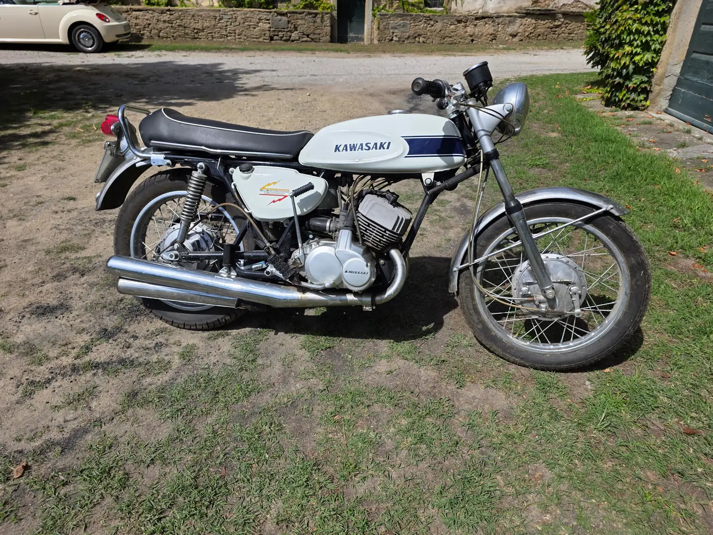 Kawasaki 500 H1 Blanc - 2