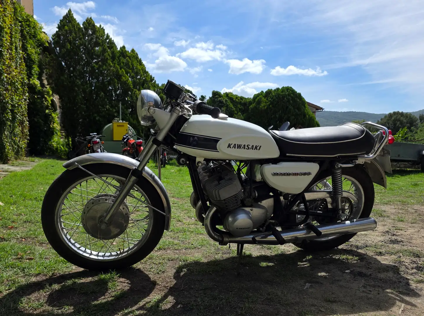 Kawasaki 500 H1 Blanc - 1