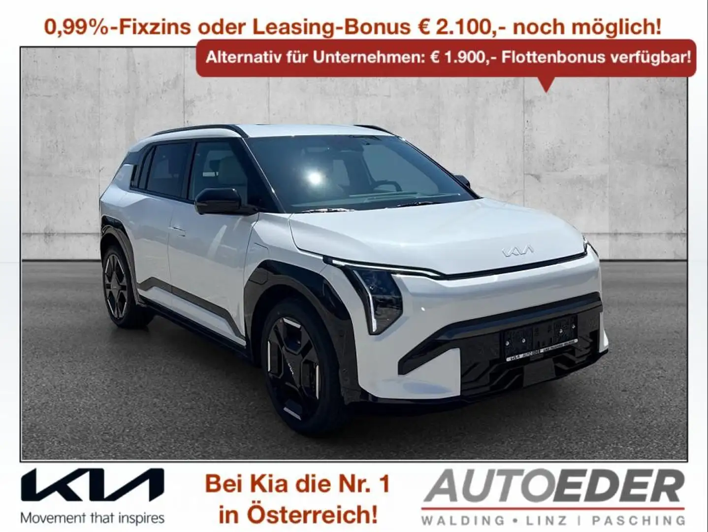 Kia EV3 FWD 81,4kWh Long Range GT-Line Blanc - 1