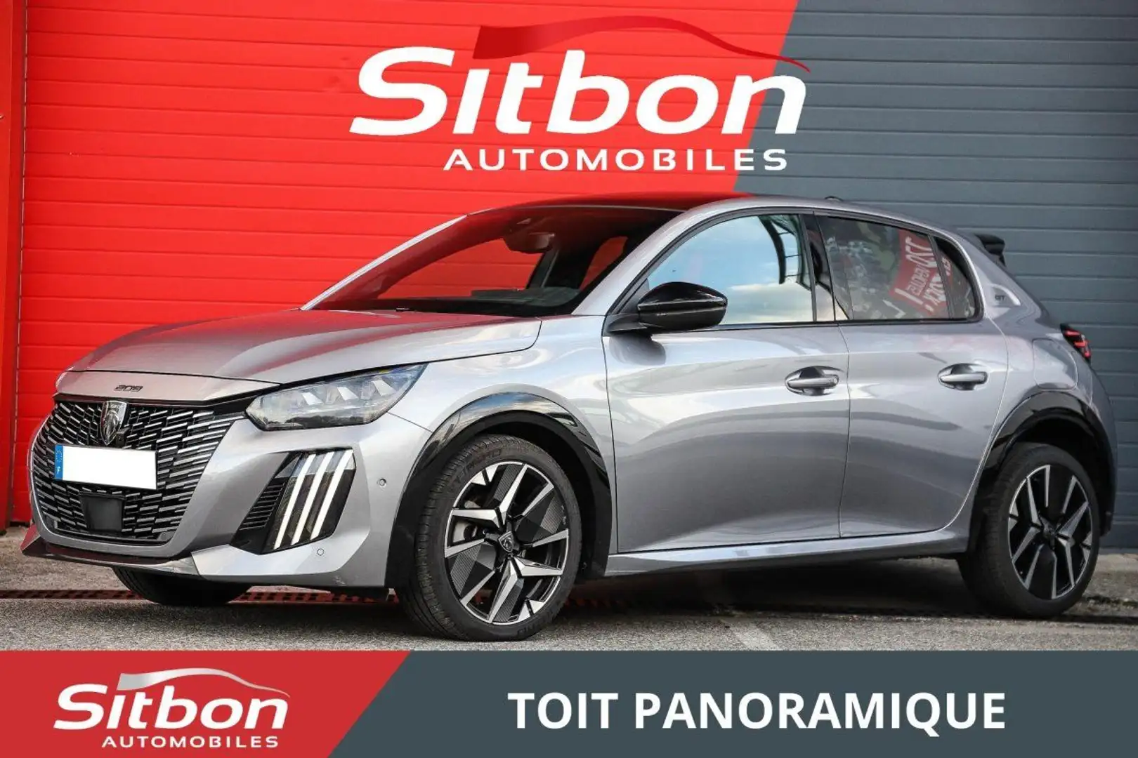Peugeot 208 1.2i Hybrid 136 e-DCS6 GT CHAINE TOIT PANORAMIQUE CAMERA AVANT ET ARRIERE Gris - 1