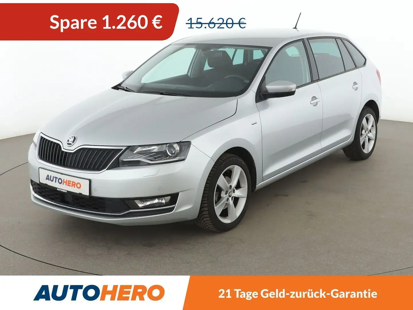Skoda Rapid/Spaceback 1.0 TSI Clever Aut.*TEMPO*PDC*SHZ*ALU*KLIMA* Grau - 1
