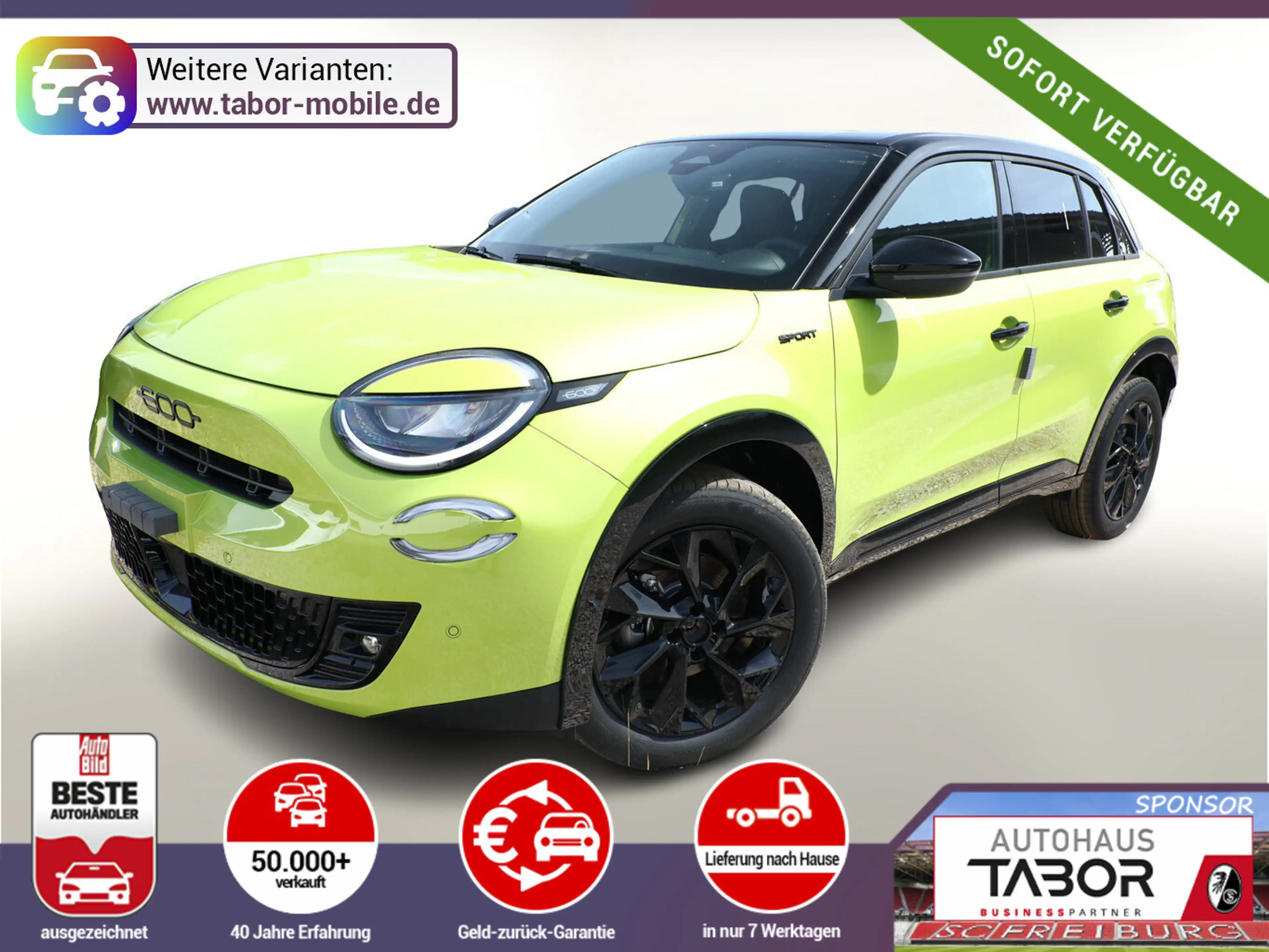 Fiat 600 Hybrid Sport SHZ ACC Kam Keyl PDC UVP-30%*