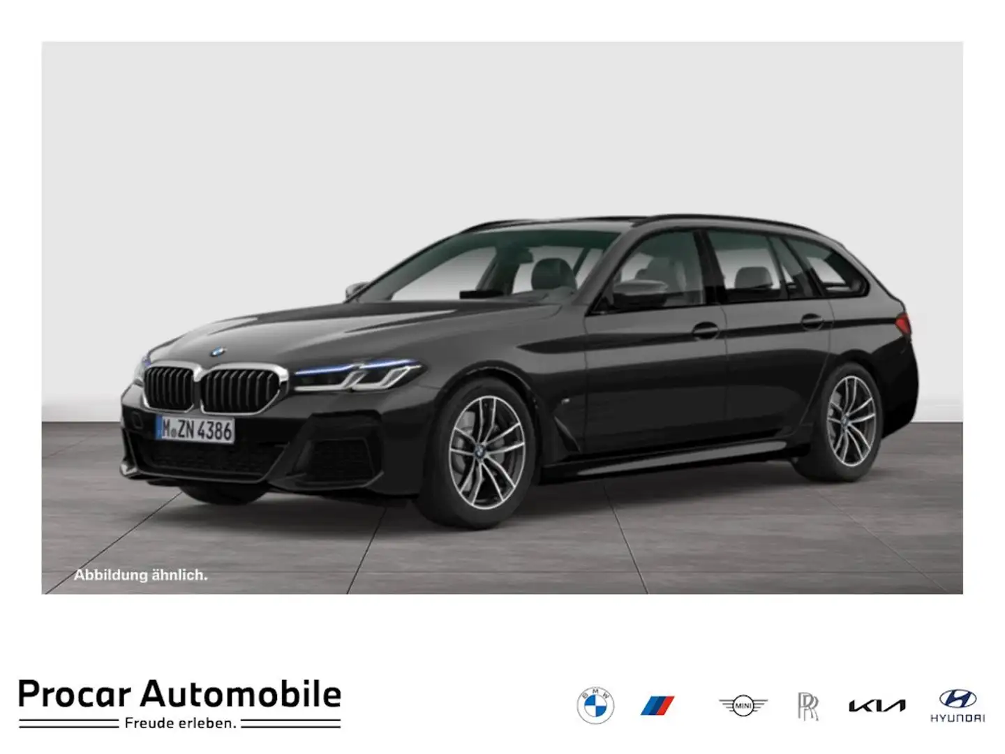 BMW 520 d xDrive M-Sport Aut Nav HuD Laser AHK Pano Schwarz - 1