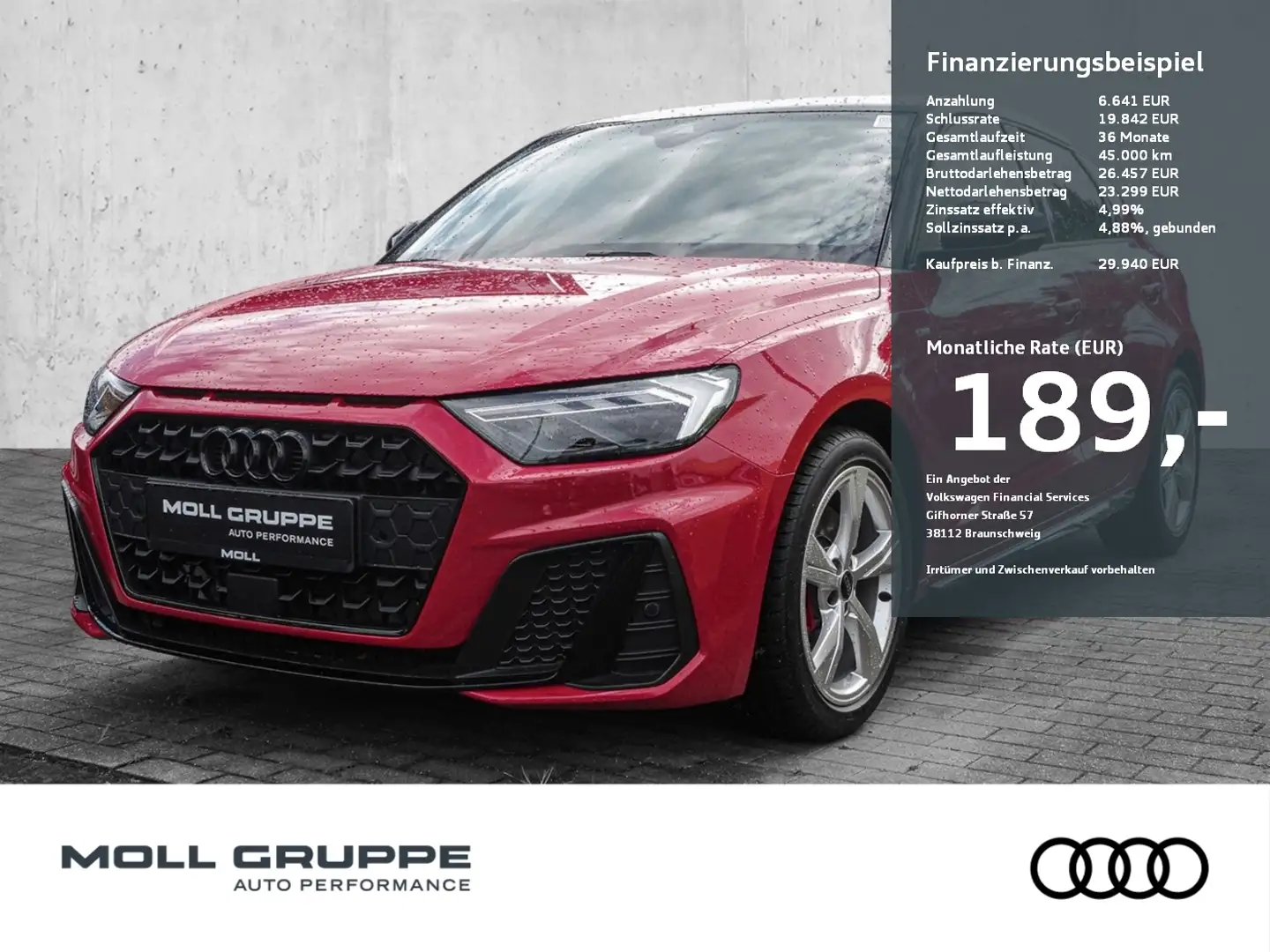 Audi A1 Sportback S line 30 TFSI S tronic (Navi plus) Schwarz - 1