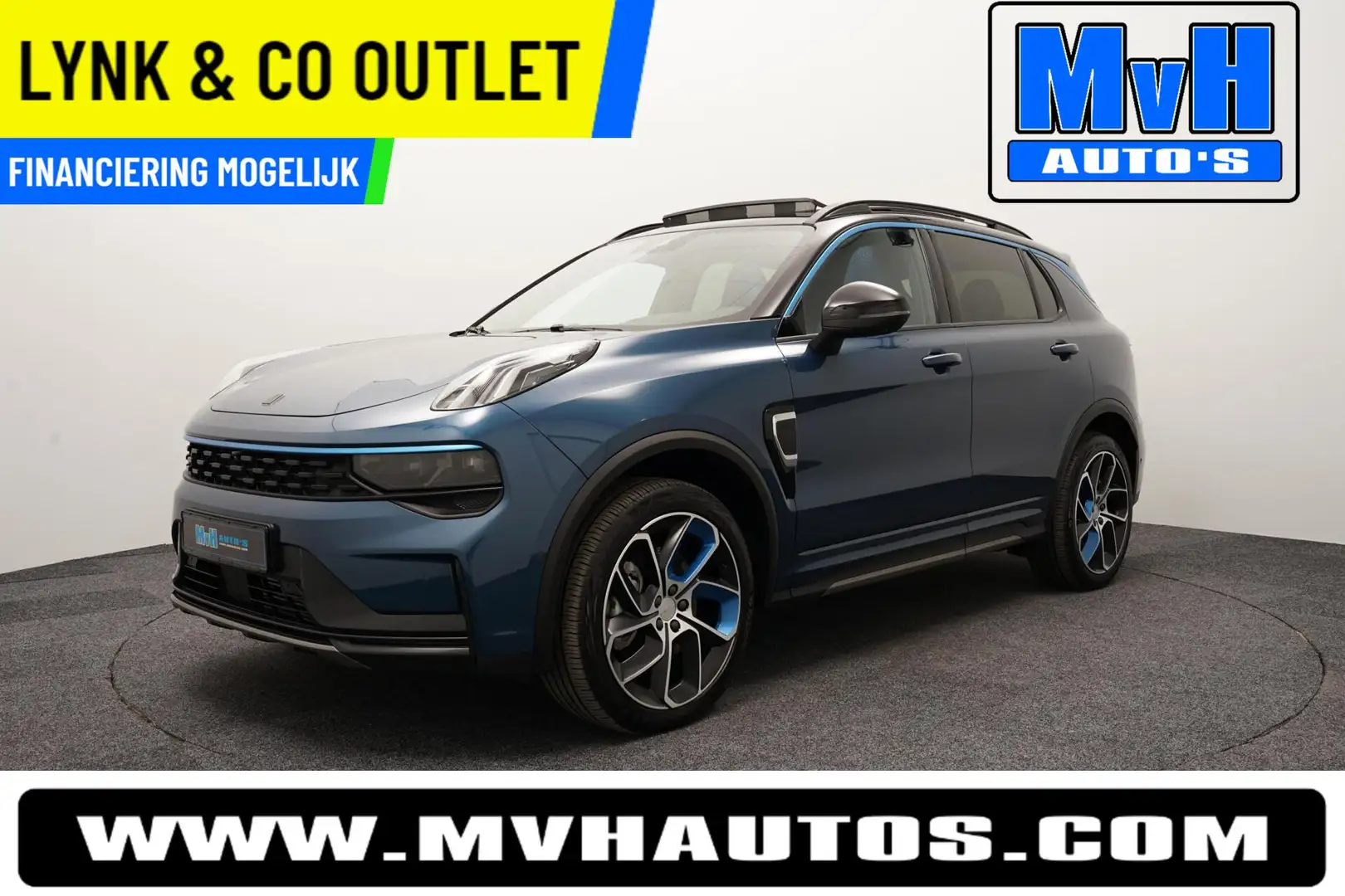 Lynk & Co 01 1.5 Plug-in Hybride|ZWARTE.HEMEL|360ºCAM|PANO|NAP Blau - 1