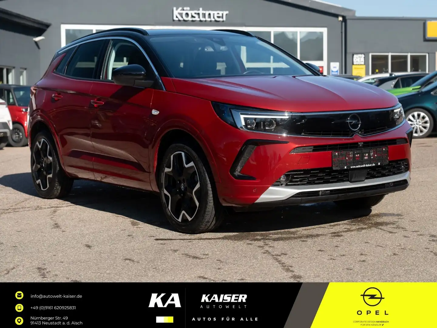 Opel Grandland X Grandland*Matrix LED*Nacht-Sicht*AHK*ACC*VOLL* Roşu - 1