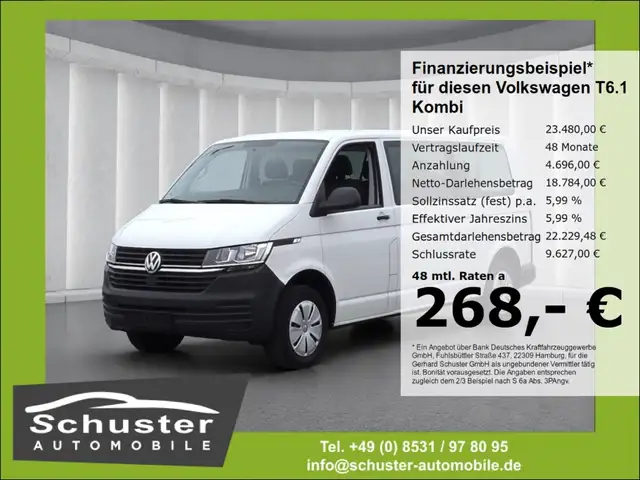 Volkswagen T6.1 Kombi LR 9-Sitzer 2.0TDI*AHK Klima Bluetoo