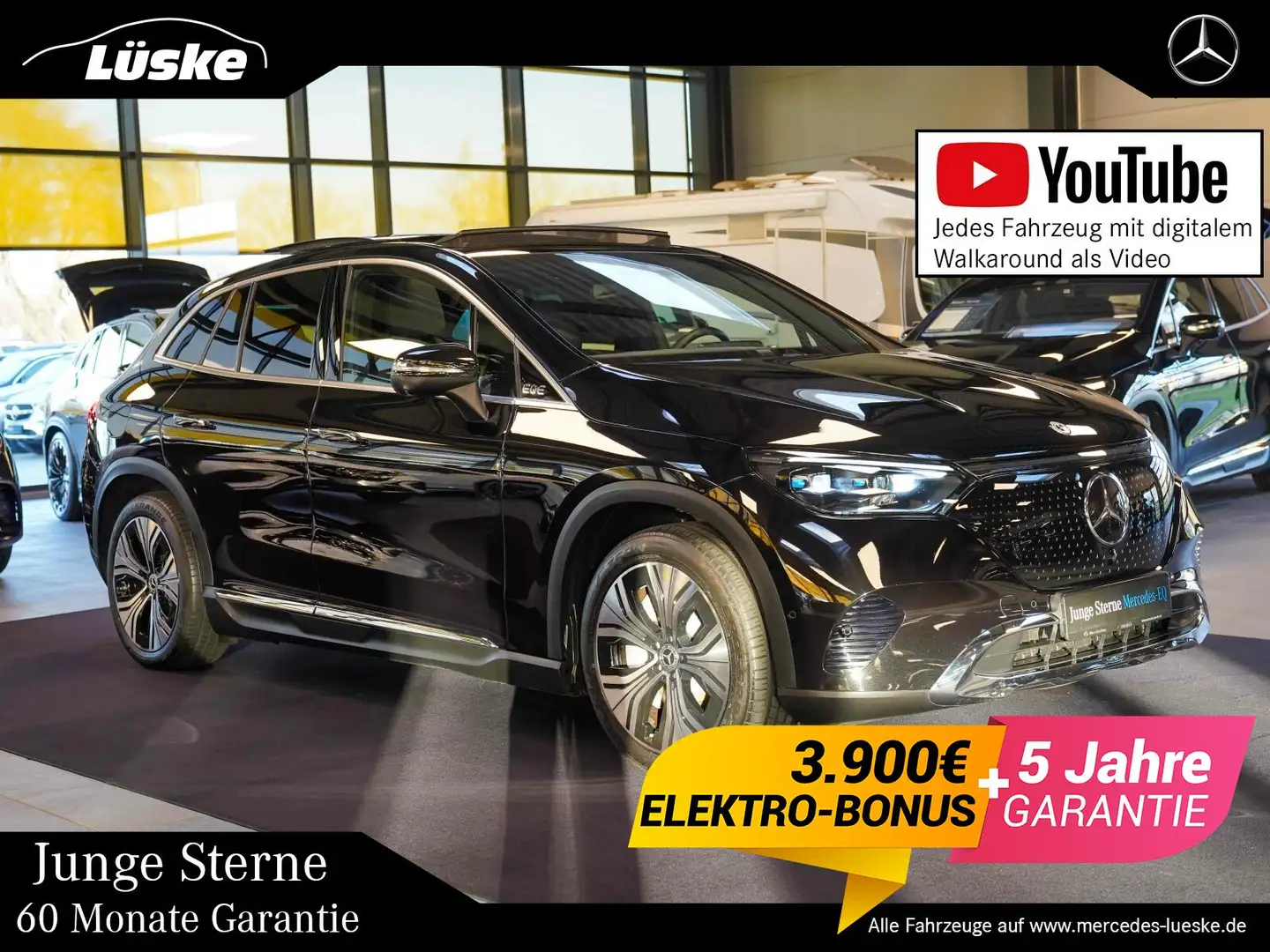 Mercedes-Benz EQE 350 EQE 350 350 4M Electric Art AHK 360° Panorama Schwarz - 1