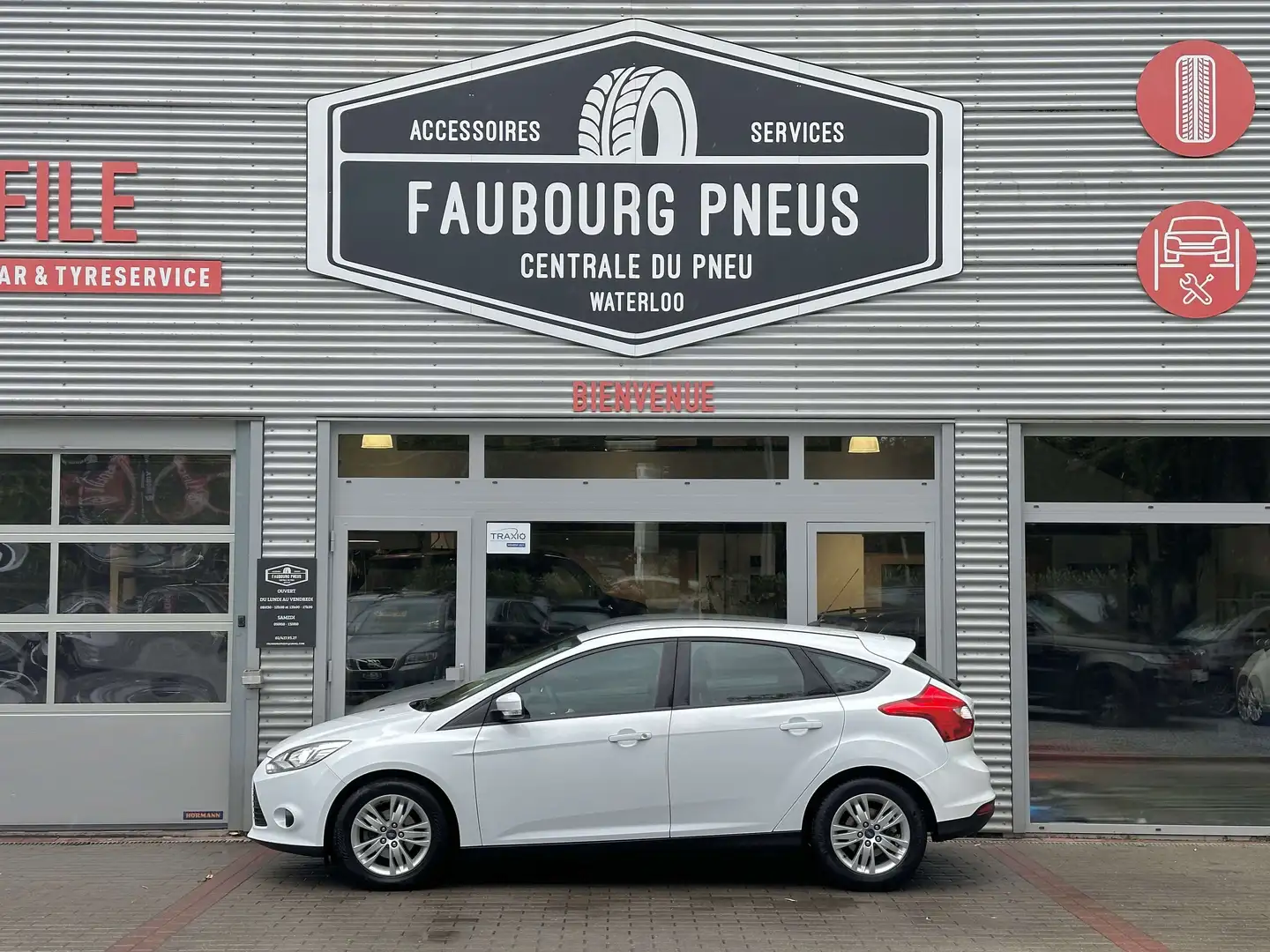 Ford Focus *1.0-EcoBoost*1-PROPRIETAIRE*CLIMATISATION*USB* Blanc - 2
