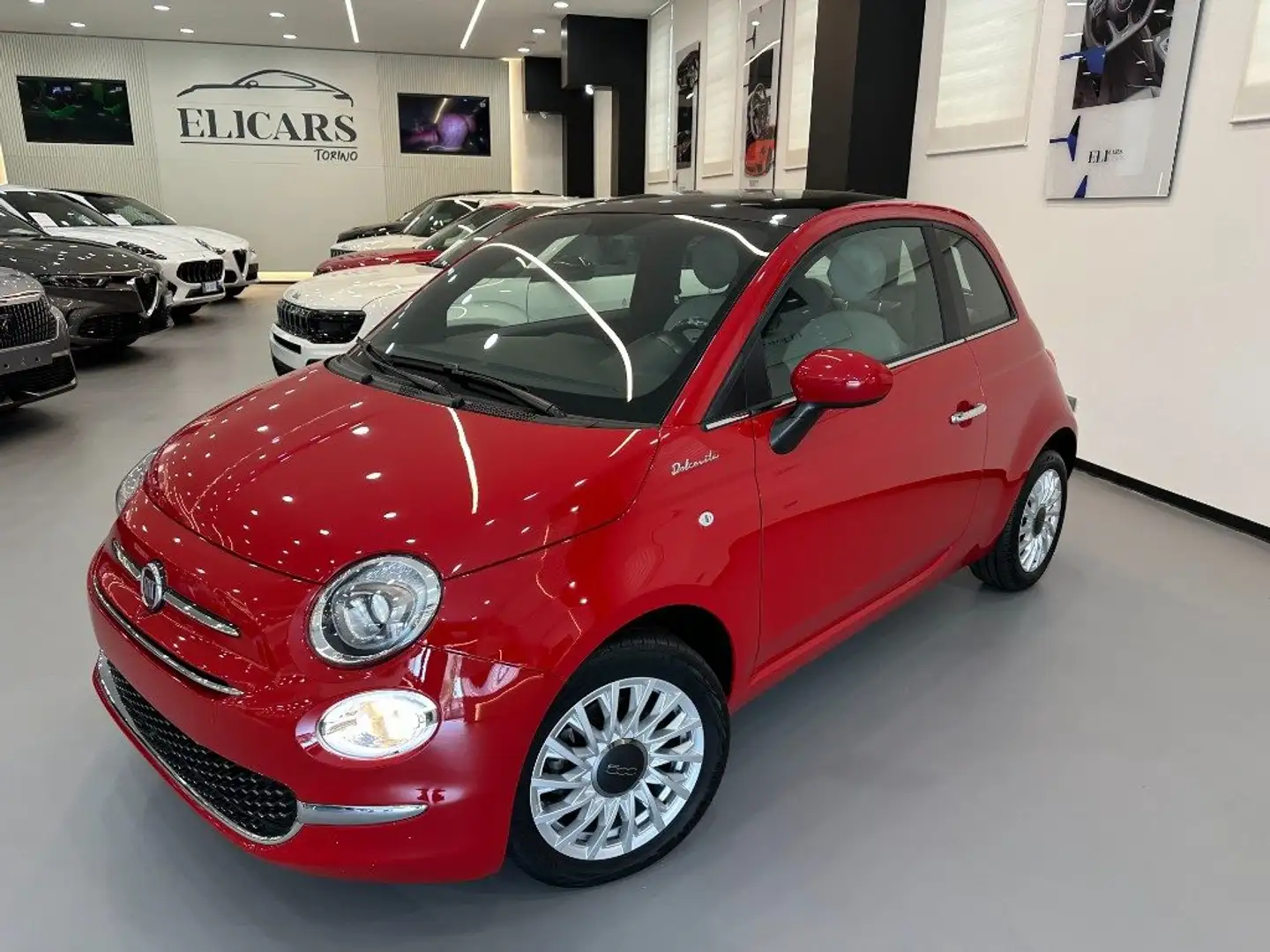 Fiat 500 1.0 Hybrid Dolcevita Rosso - 1