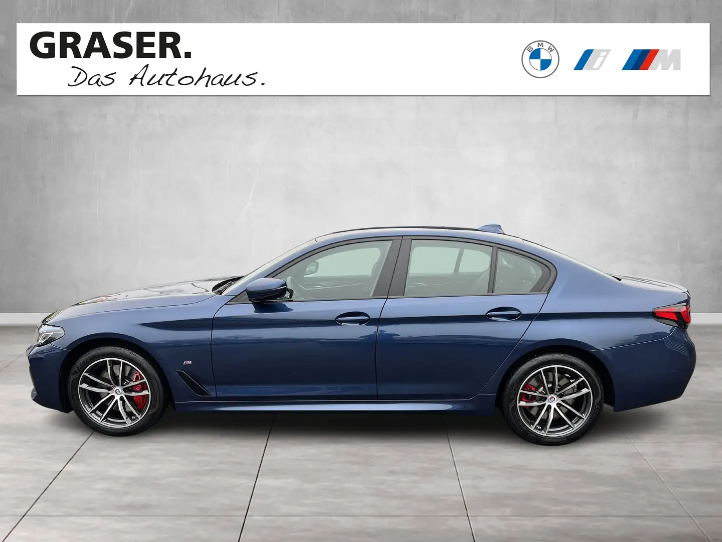 BMW 520 i Limousine M Sportpaket Head-Up DAB WLAN Blau - 2