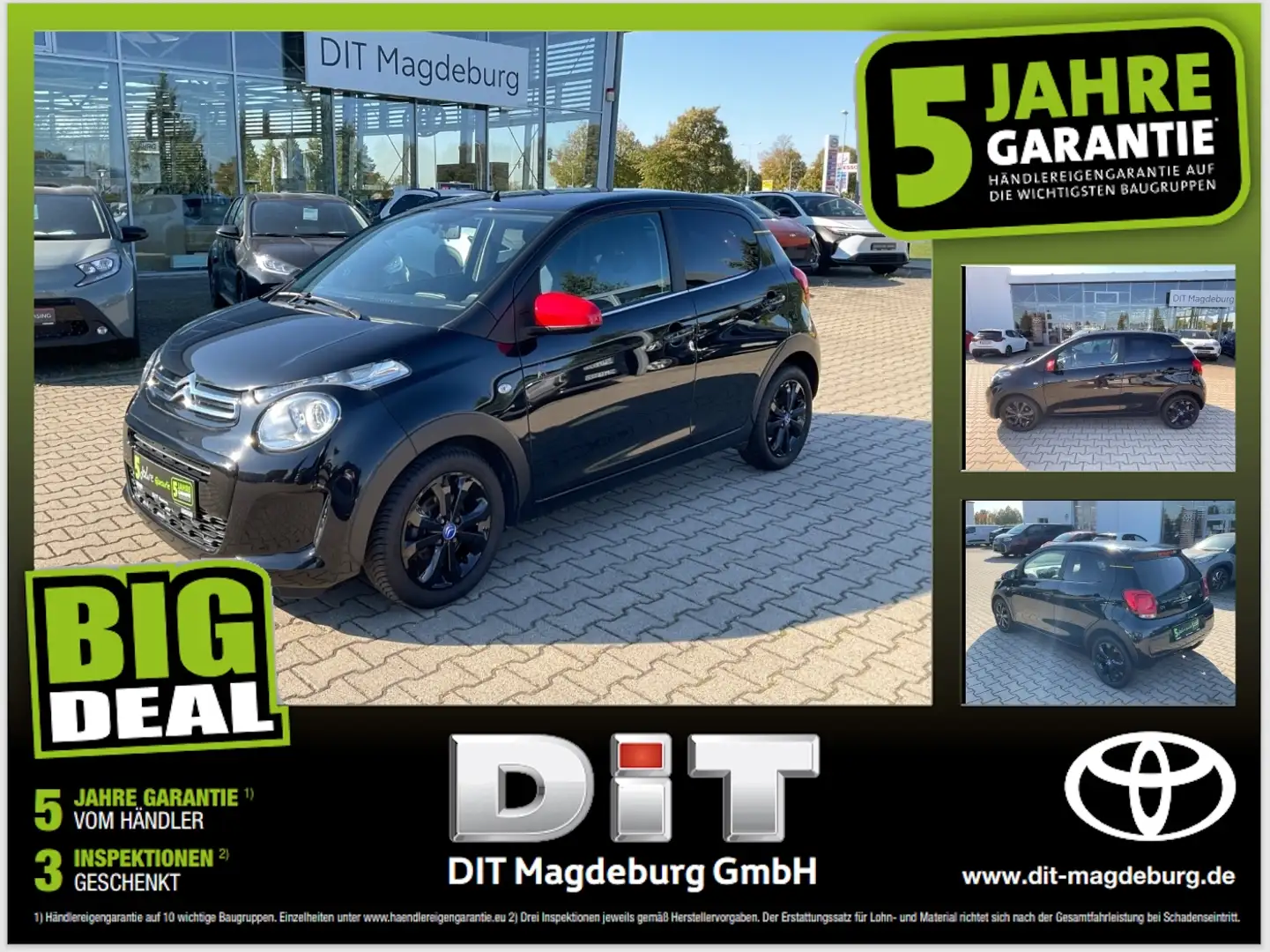 Citroen C1 1.0 VTi JCC+ SHZ+Kam.+KlimaA+LM+SoundSys Schwarz - 1