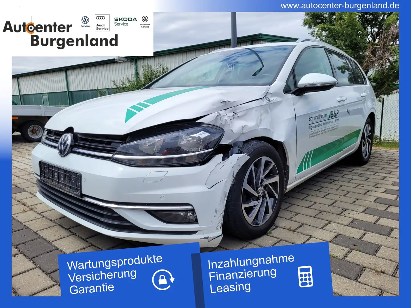 Volkswagen Golf Variant VII 1.4 TSI UNFALL Sound Bílá - 1
