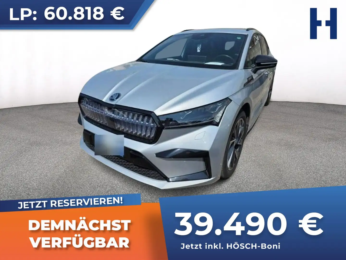 Skoda Enyaq iV 80x 82kWh SPORTLINE MATRIX SCHNELL SICHERN Silber - 1