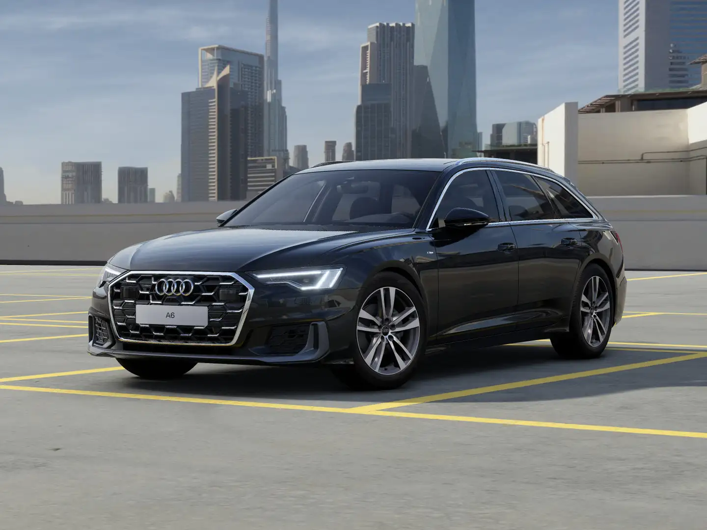 Audi A6 40 TDI quattro S tronic design S line M Schwarz - 1