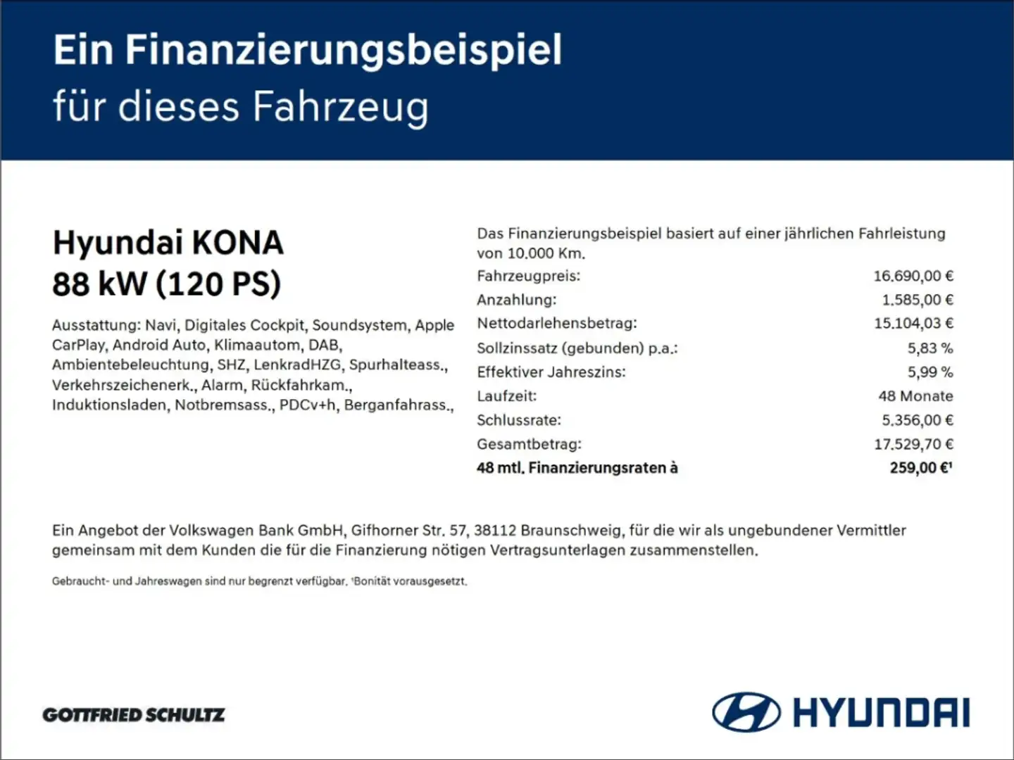 Hyundai KONA Mild-Hybrid 2WD NAV KRELL SHZ KAMERA Trend Gris - 2