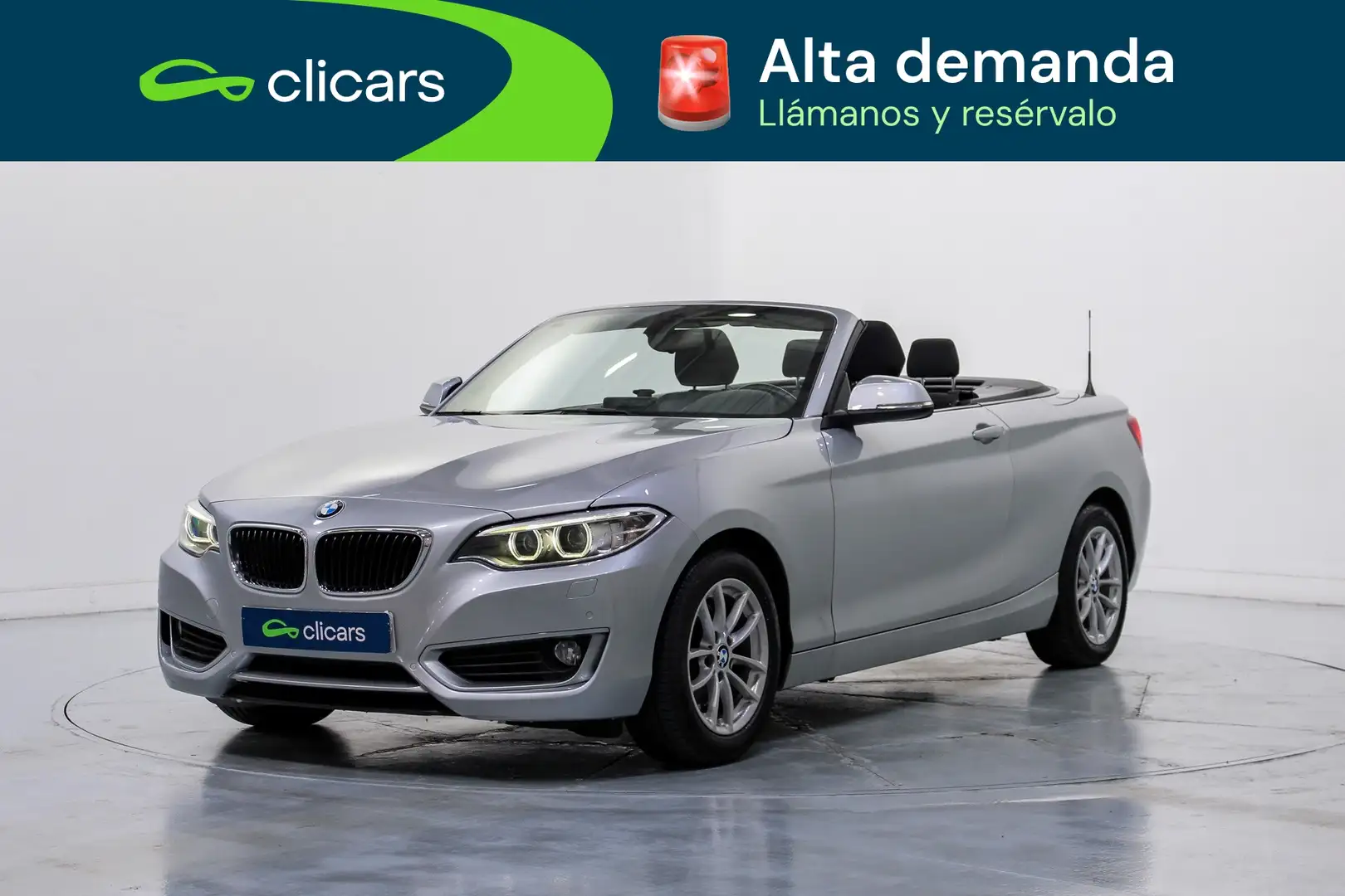 BMW 220 220d Cabrio Plateado - 2