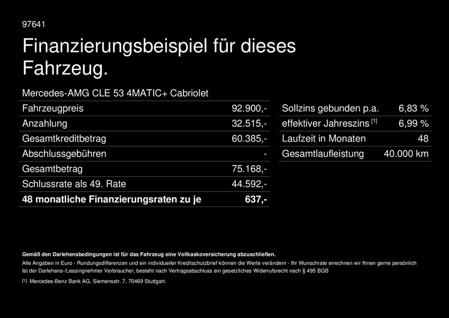 Mercedes-Benz CLE 53 AMG 4M+ Cabrio DigitalLight HeadUp 360°-K Schwarz - 2