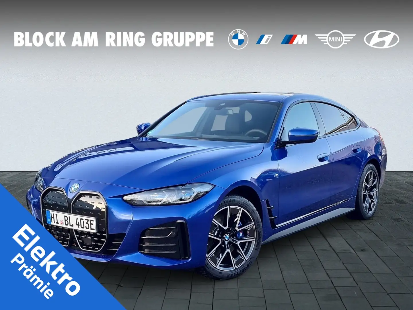 BMW i4 eDrive35 Gran Coupé M Sport Pro GSD AHK H/K DA PA Blau - 1