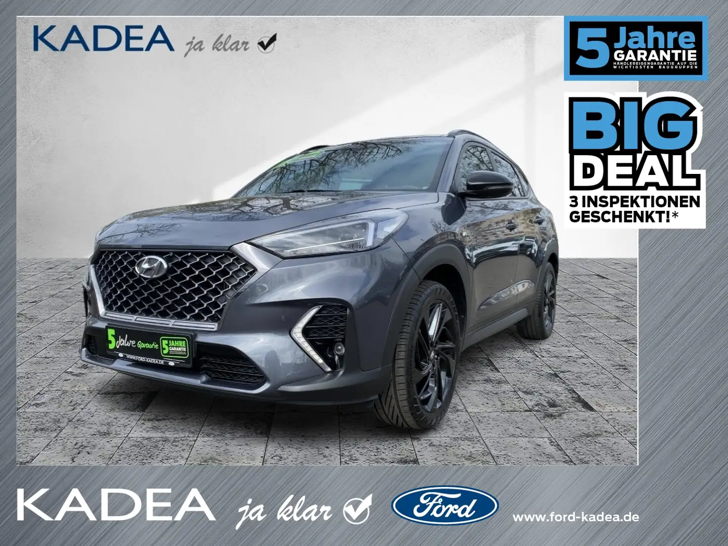 Hyundai TUCSON 1.6 N-Line PANO*AHK*LED*Teilled*Navi*PDC Grigio - 1