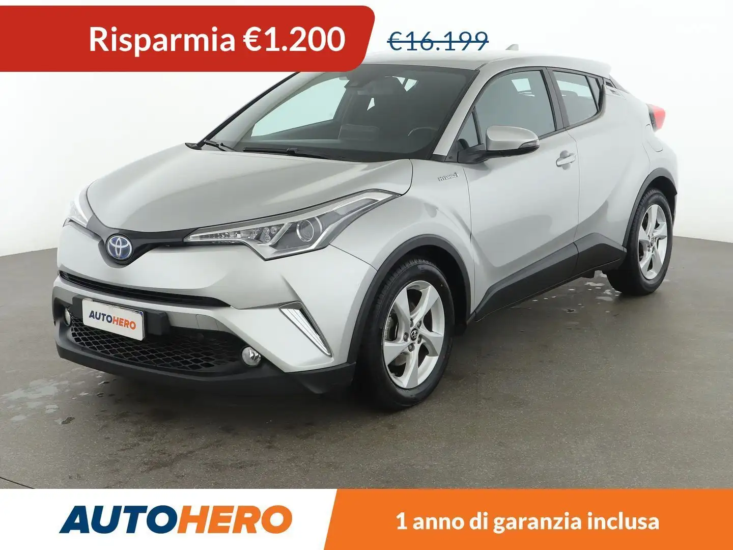 Toyota C-HR 1.8 Hybrid Active  E-CVT FHEV Argento - 1