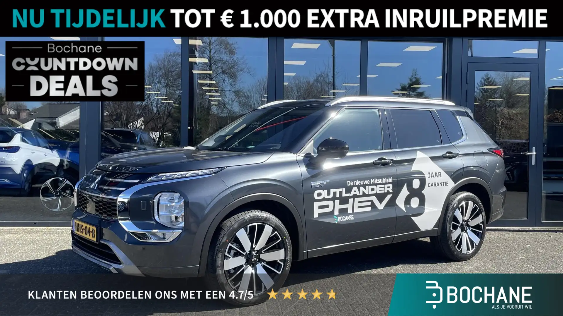 Mitsubishi Outlander 2.4 PHEV Instyle Grijs - 1