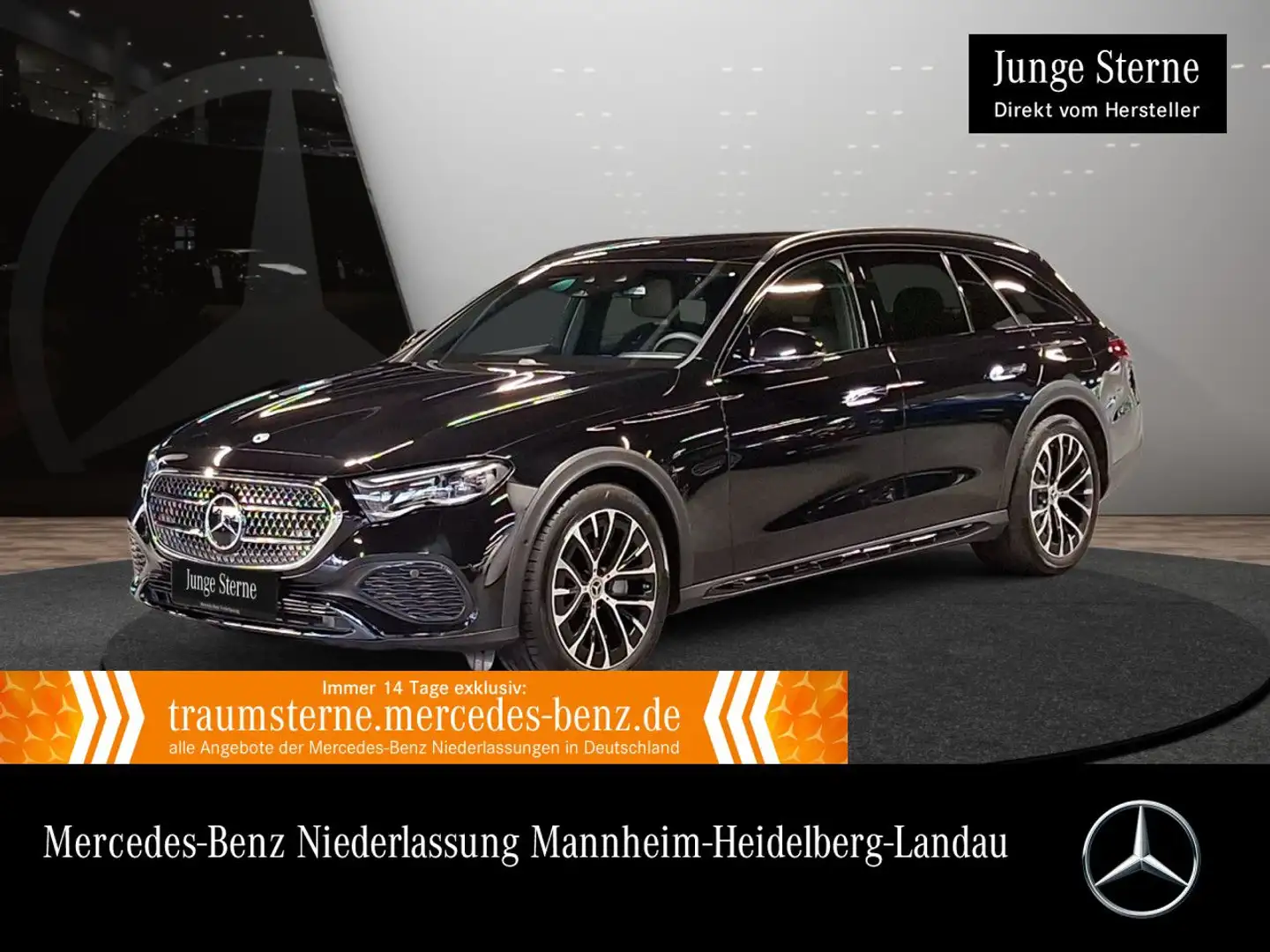 Mercedes-Benz E 300 de T 4M Hybrid Avantgarde Fahrass 360° AHK Nero - 1